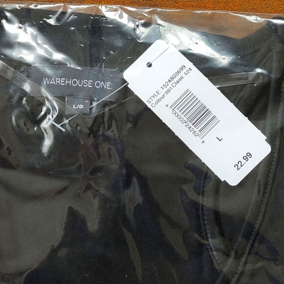 New With Tag Size Large Warehouse One Women's Black F Bomb Racerback Tank - Picture 8 of 9